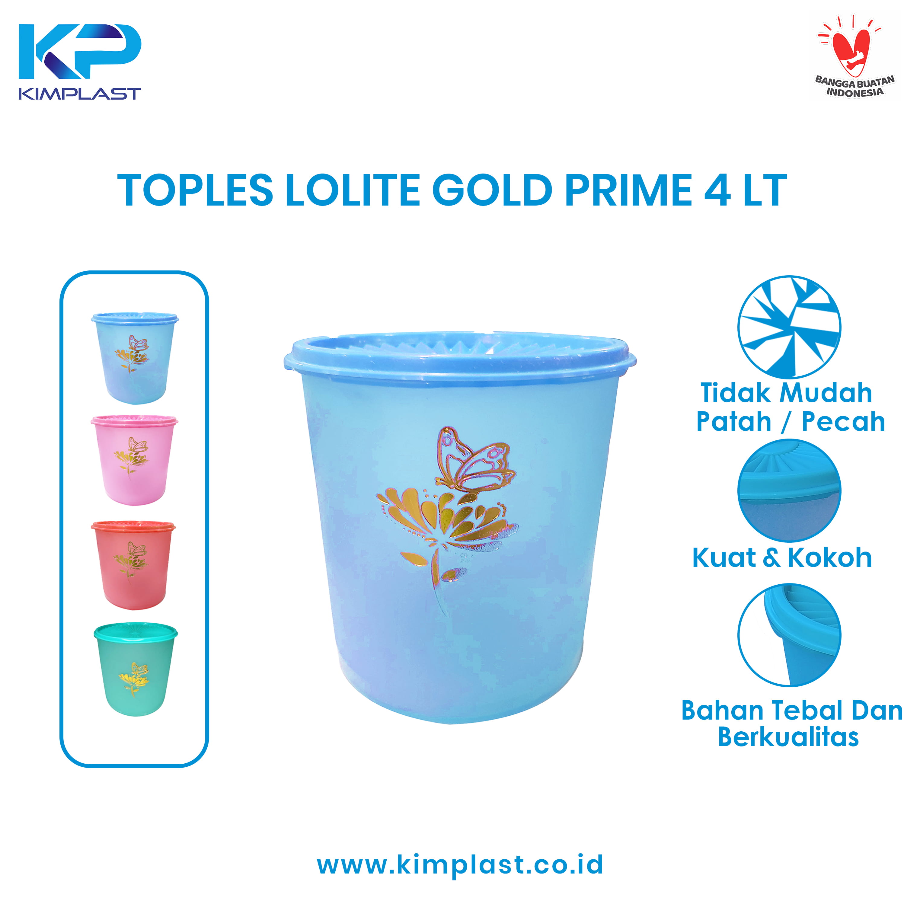 KIMPLAST Toples Lolite Gold 4 liter