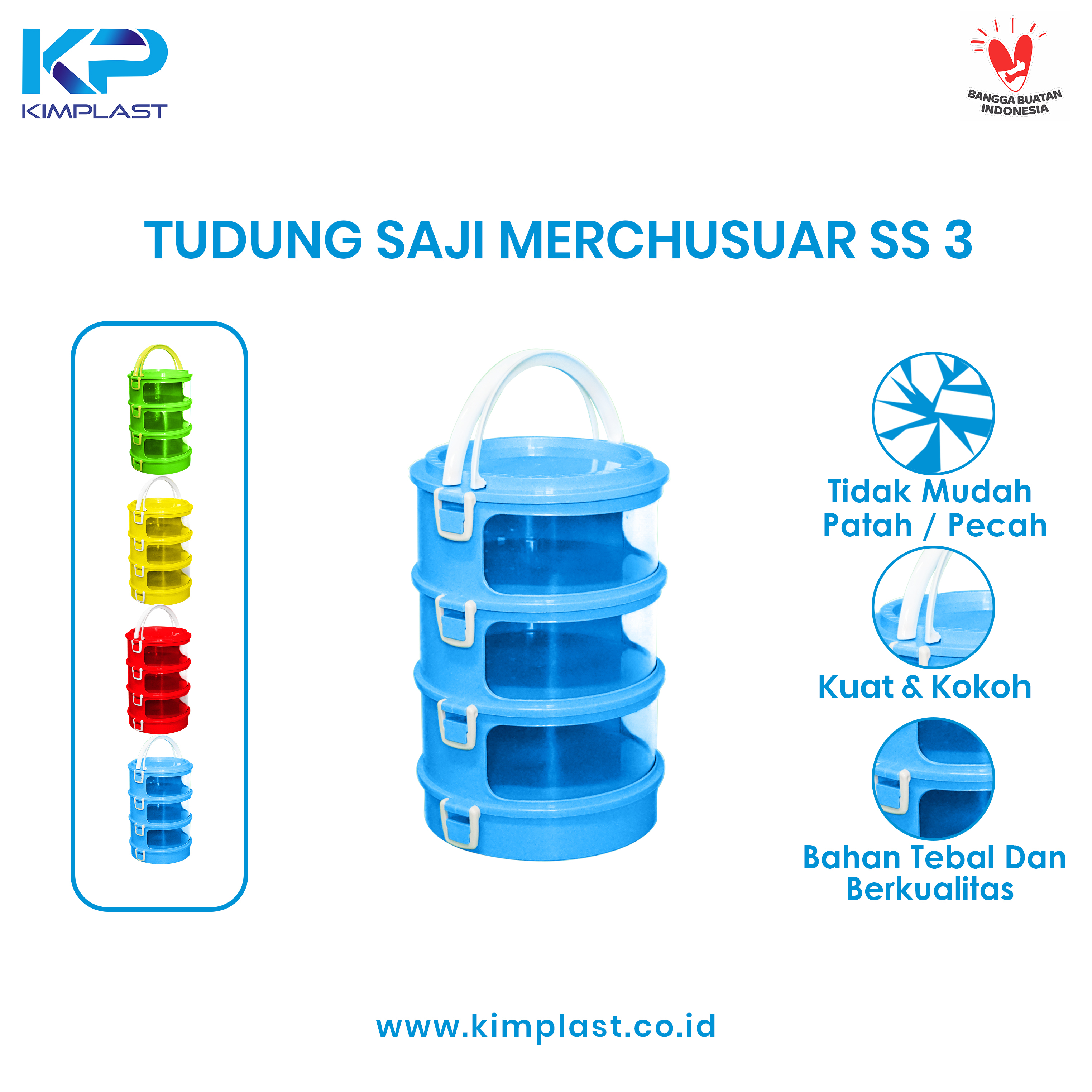 KIMPLAST Tudung Saji Mercusuar Susun 3