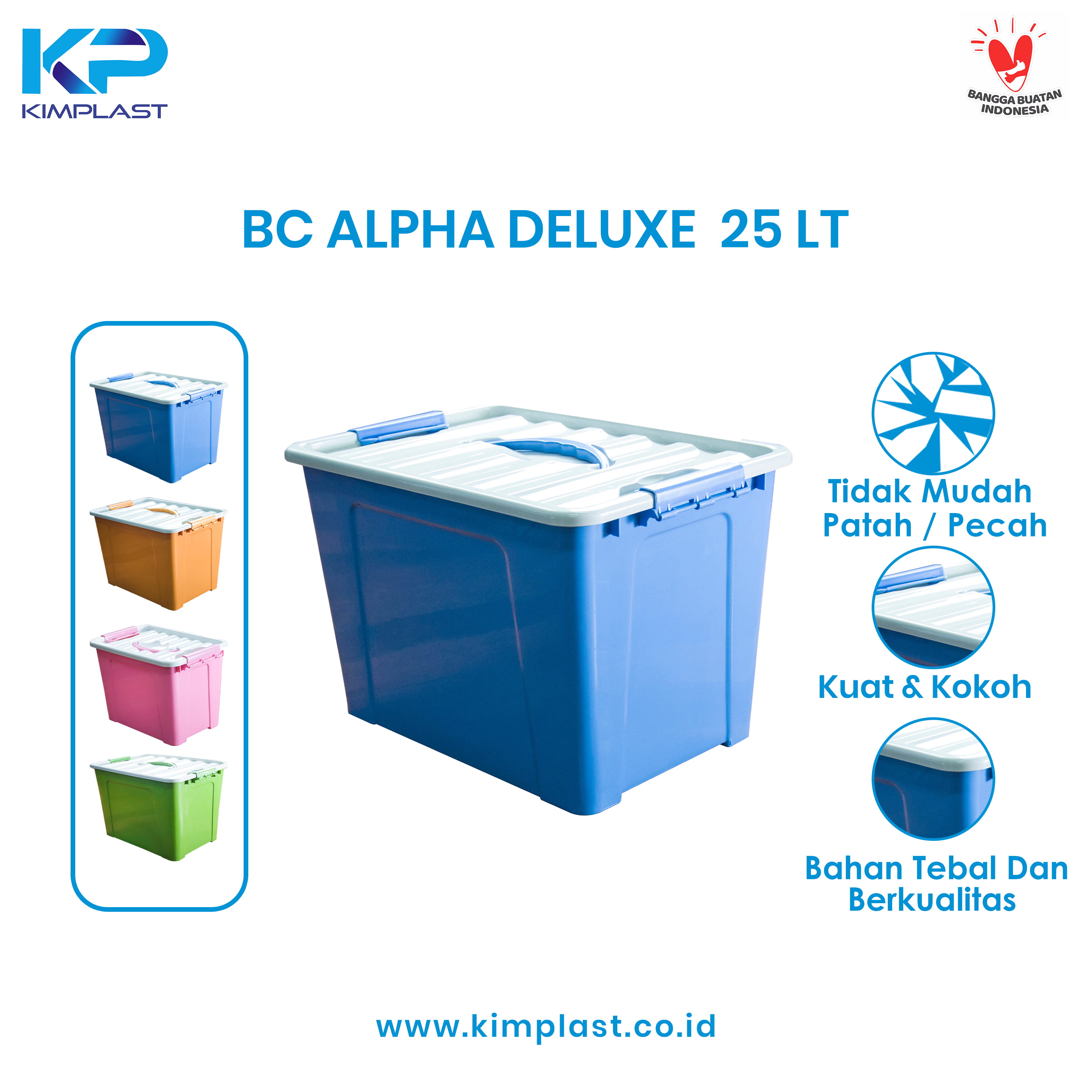 KIMPLAST Box Container 25 Liter Deluxe