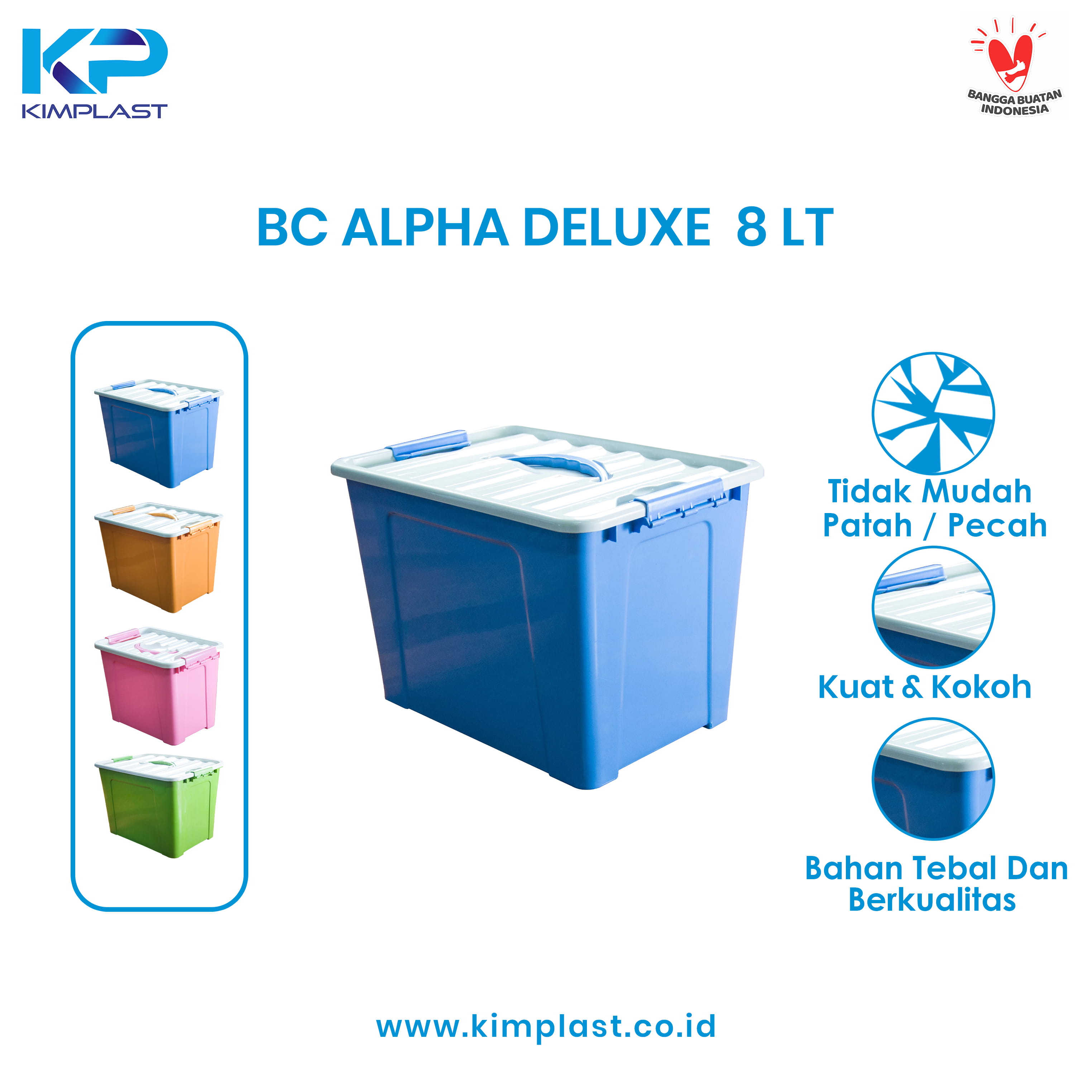 KIMPLAST Box Container 8 Liter Deluxe