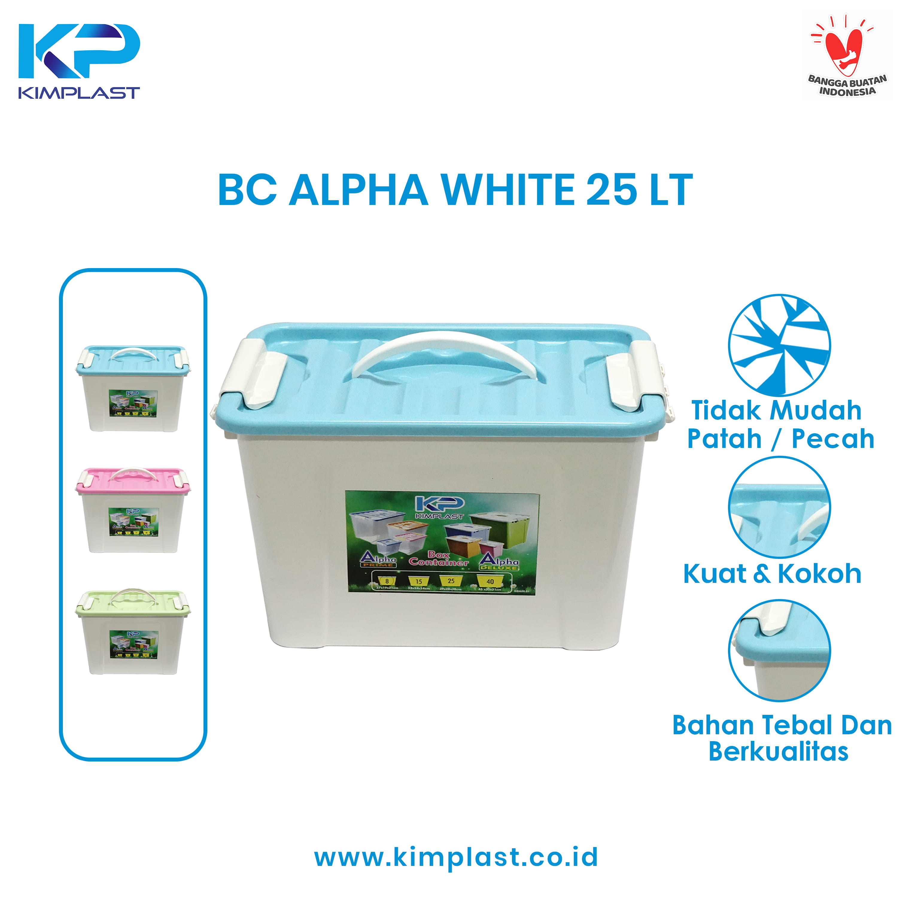 KIMPLASTBox Container 25 liter Putih