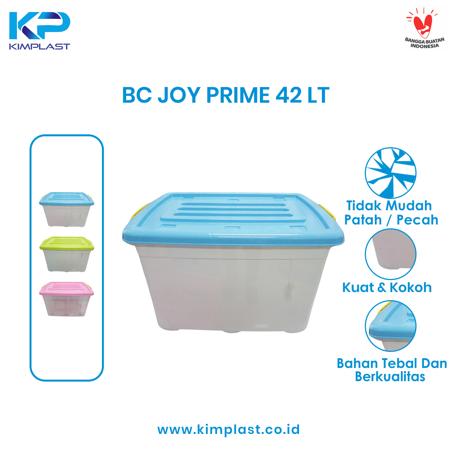 KIMPLAST Box Container Joy Putih 42 Lt