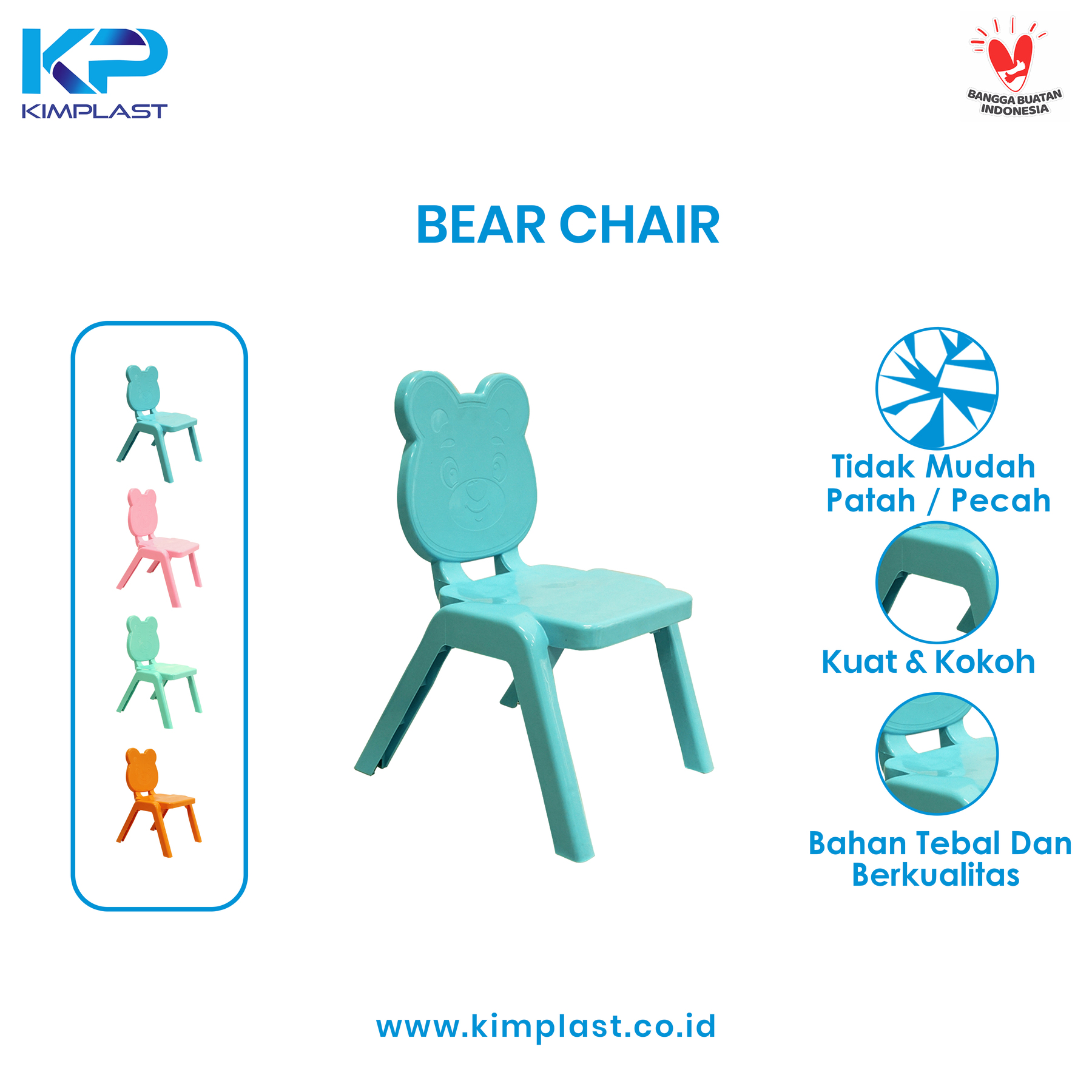 KIMPLAST Kursi Anak Bear Chair Deluxe