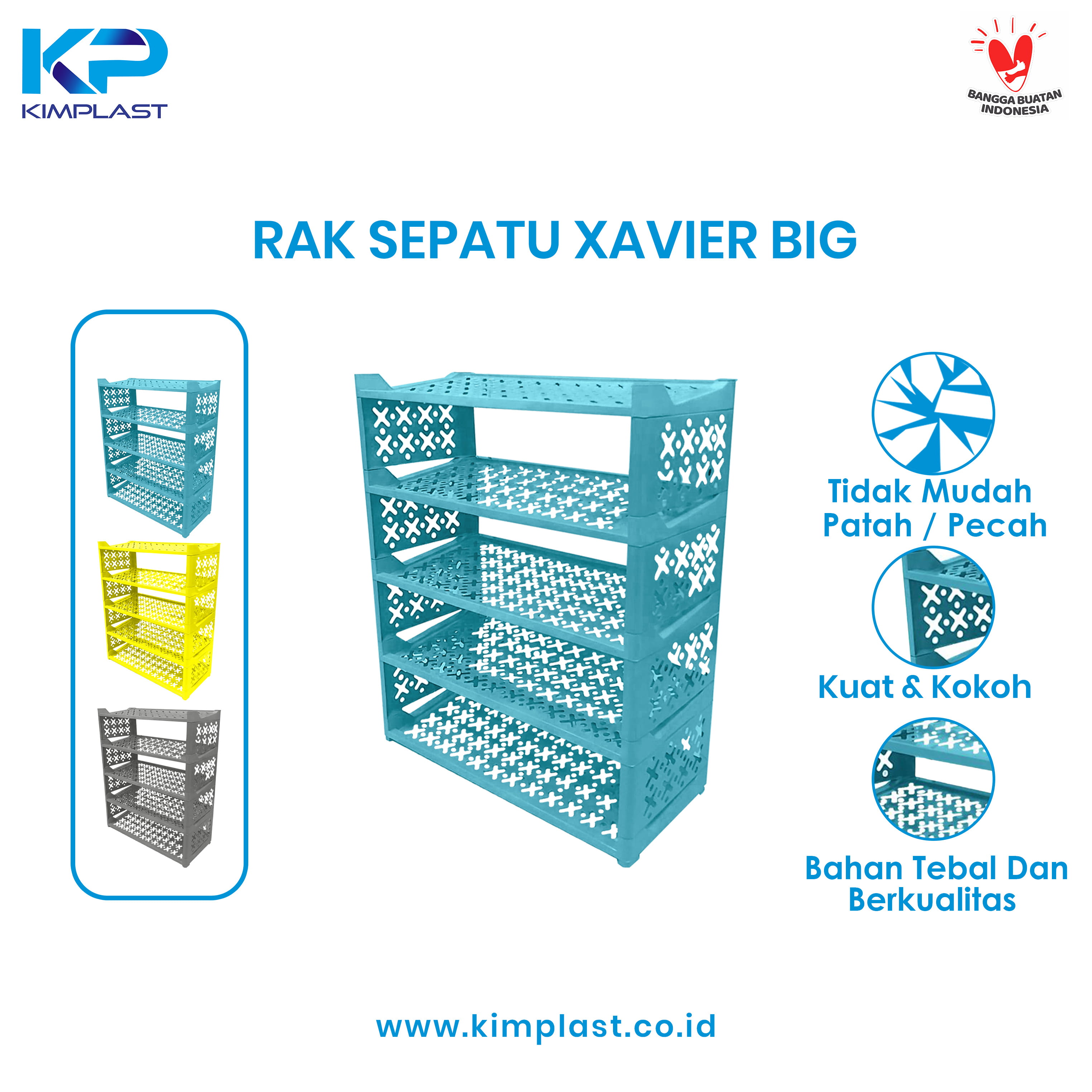 KIMPLAST Rak Sepatu Xavier Big Susun 5