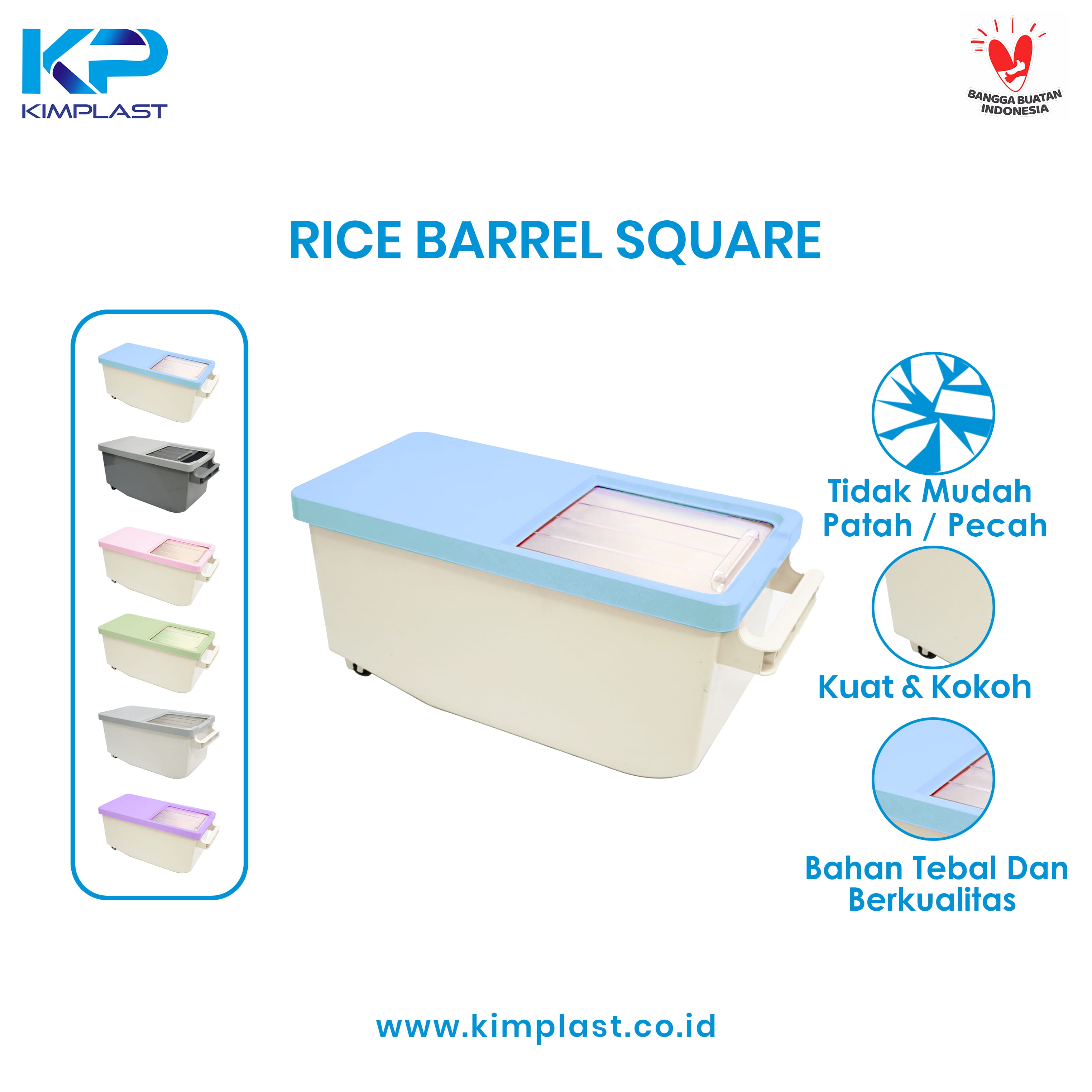 KIMPLAST Rice Barrel Square