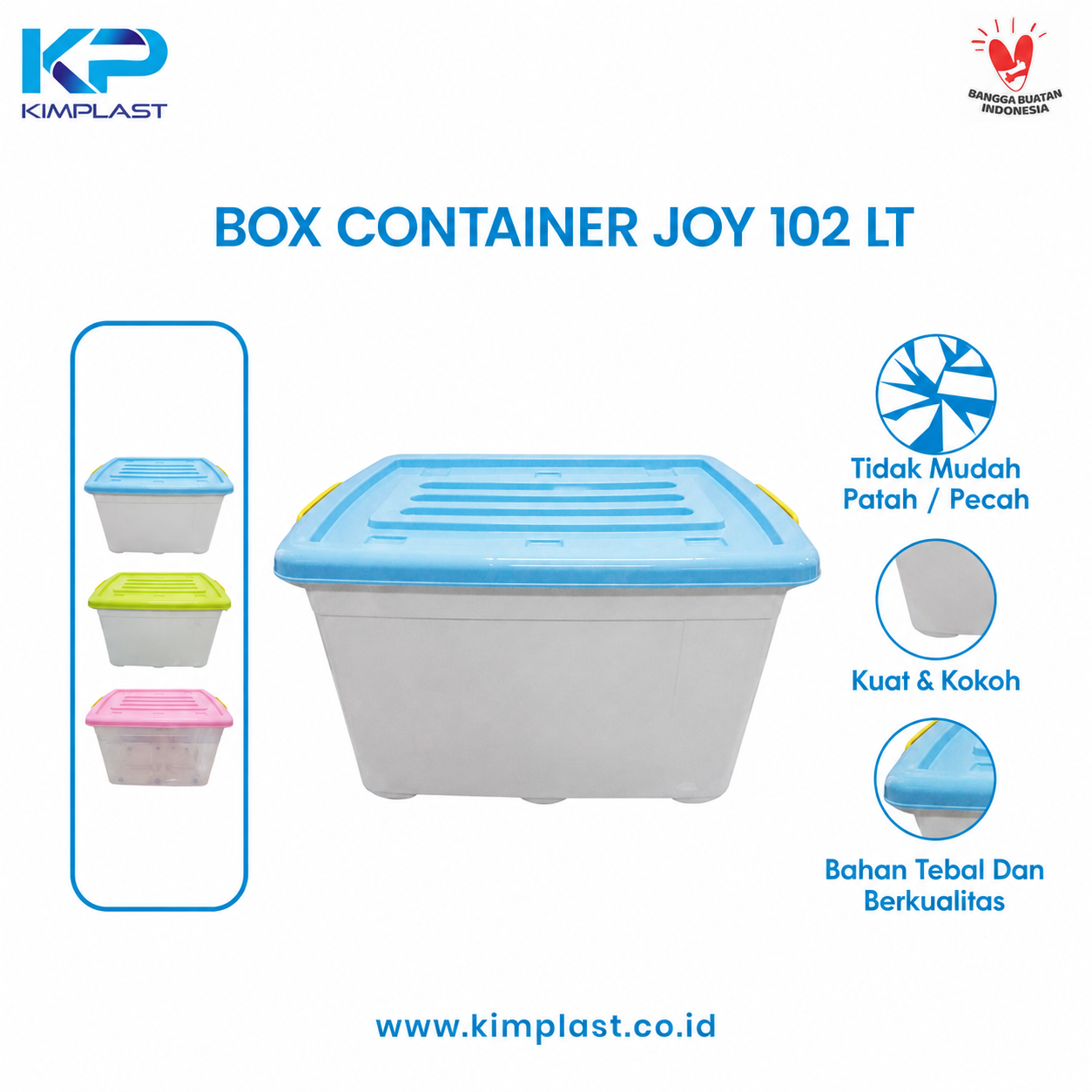 KIMPLAST Box Container Joy Putih 102 Lt